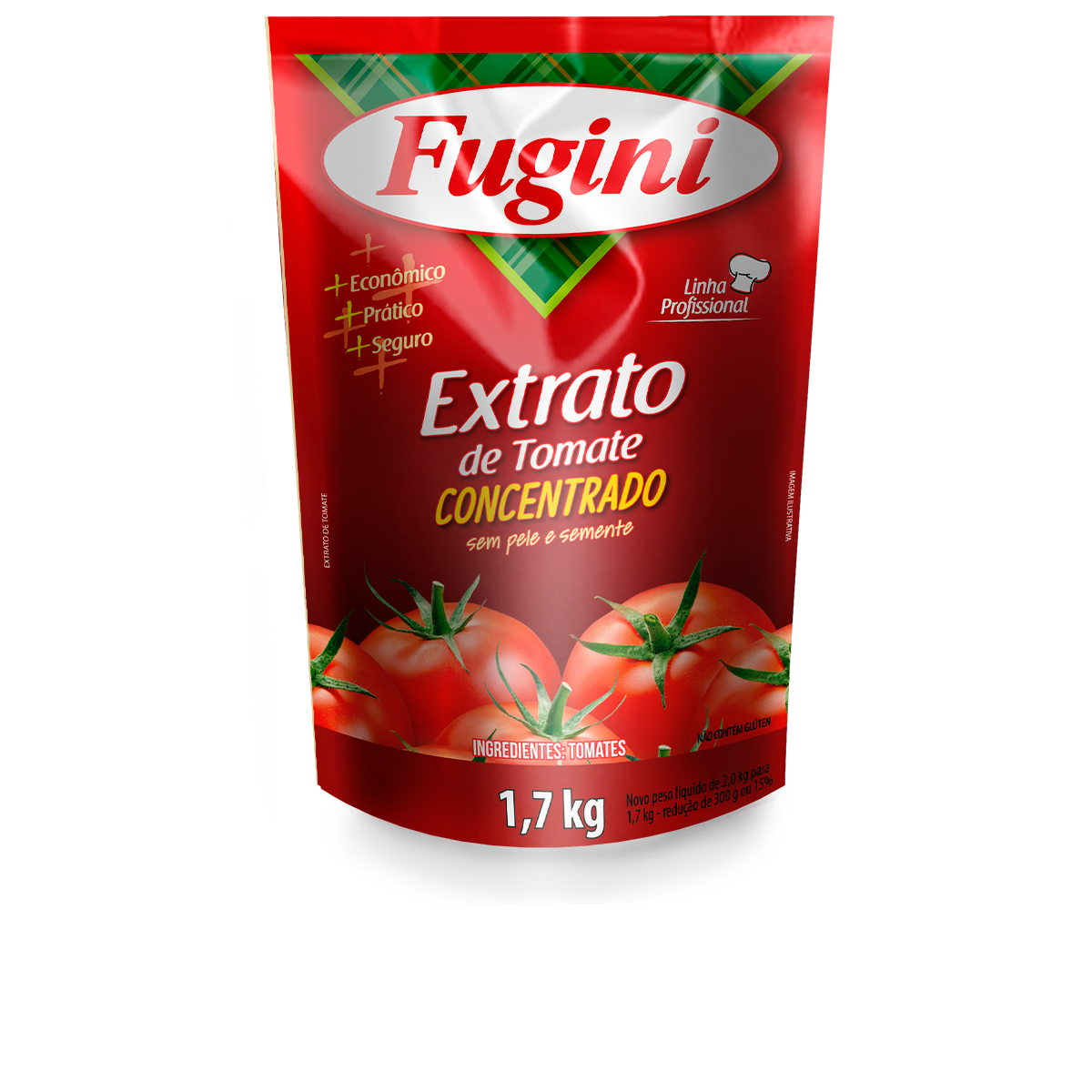 EXTRATO DE TOMATE FUGINI SACHE 6 X 1,7 KG FOOD